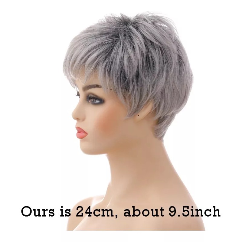 Generic Una Peluca Corta Con Encaje