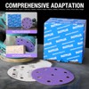 5 Inch 9 Hole Sanding Discs Purple Sanding Disc 220
