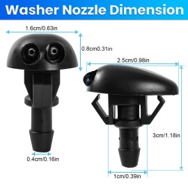 XUKEY FOR NISSAN SENTRA FRONT WINDSHIELD WASHER NOZZLE WATER JET SET 2000-2006