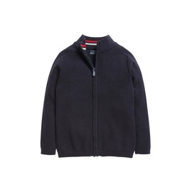 NEXT 100% Cotton Full Zip Cardigan, navy