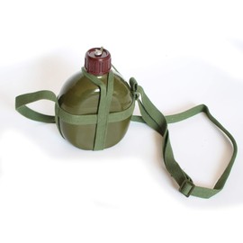Original Surplus Type 87 Canteen Kettle Chinese with Shoulder Strap Vietnam War flask Water Bottom for Outdoor Sports