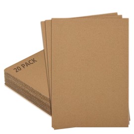 xiaoxianxian Pack of 20 Corrugated Cardboard for Crafts, Cardboard for Crafts for DIY Crafts (A4)