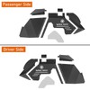 Hooke Road Aluminum Front Inner Fender Liners for 2007-2018 Jeep