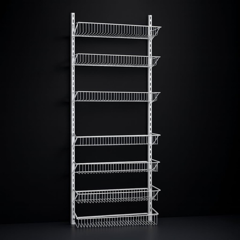 Jumbl 24" Wide Adjustable Door/Wall Mount Hanging Spice Storage Rack