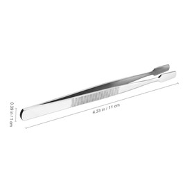 Vaguelly 15Pcs Stainless Steel Stamp Tweezers Clip for Eyelash Extension and Makeup Ergonomic Design for Comfortable Use for False Lash Application and Adjustments