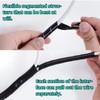 Spiral Cable Wrap WorthPlanet 4mm Polyethylene Spiral Wire Wrap Cord