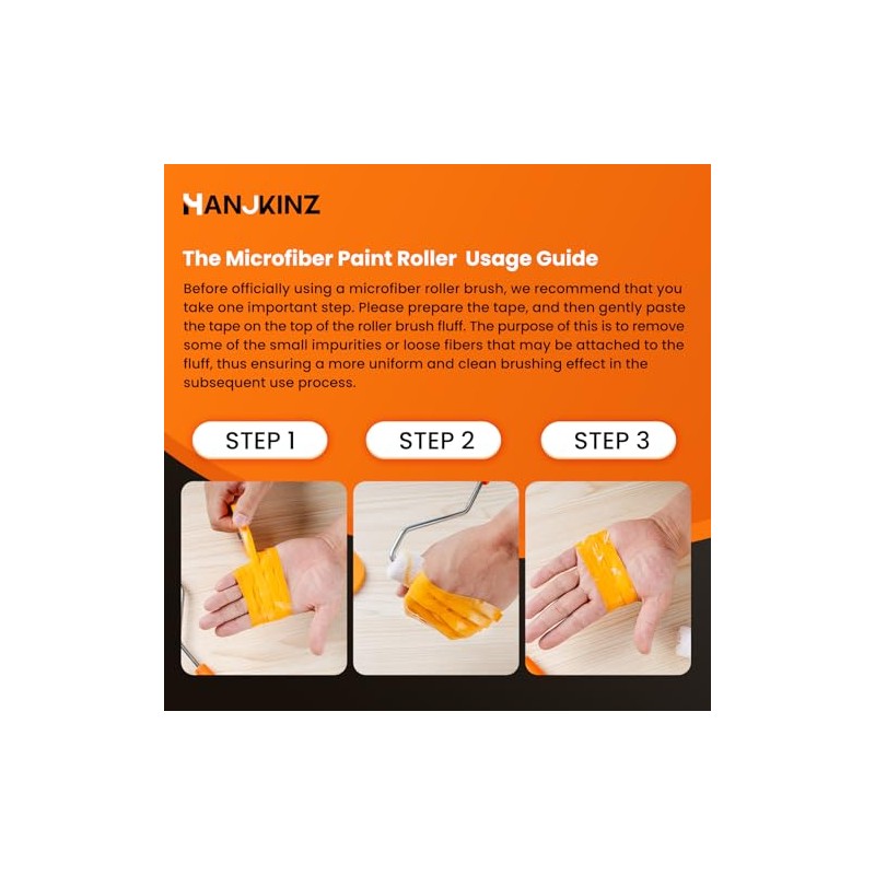 24 Pack Microfiber Paint Roller 4 Inch, Mini Paint Roller