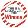 This is a Gift for Winona - Circle Sticker Decal