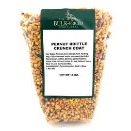 The Bulk-Priced Food Shoppe Peanut Brittle Crunch Coat Ice Cream Topping (1 lb. Resealable Zip Lock Stand Up Bag), Kosher