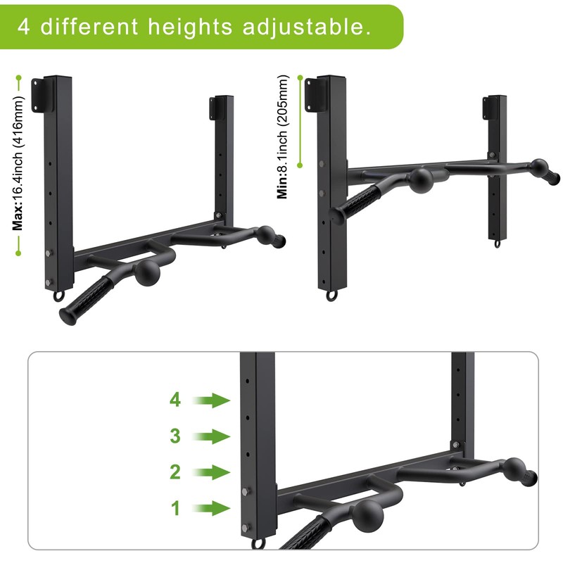 Kipika 32" Ceiling Mounted Pull Up Bar - Heavy Duty,