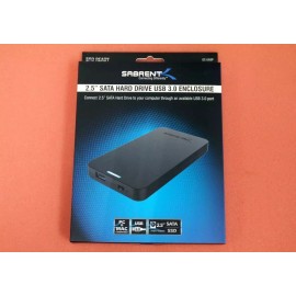 Sabrent 2.5" SATA/SSD USB 3.0 Tool-Free External Hard Drive Enclosure EC-UASP
