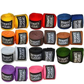 Ring to Cage Mexican Stretch Handwraps 180" - (Pack of 11 Pairs - one of Each Color)