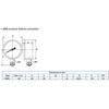 Stainless steel radial pressure gauge D.63 mm with 1/4 glycerine