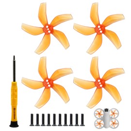 2 Pairs Low Noise Propellers for DJI NEO - Lightweight (1.5g per blade) Stable Stroke Quick Release System with Installation Tool (Orange)
