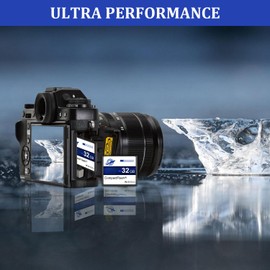 Dogfish Compact Flash Memory Card 32GB 400X CF Camera Cards for Professional Photographer, Videographer