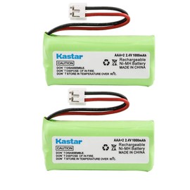 Kastar 2-PACK AAAX2 2.4V EH 1000mAh Ni-MH Rechargeable Battery for BT184342 BT284342 BT18433 BT28433 BT-1011 BT-1022 BT-1031 Vtech CS6229 DS6301 Uniden Wxi3077 ECT4066 DECT4096 Motorola Cordless phone