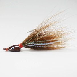 All About The Bait Key West BONEFISH BUCKTAIL JIG 1/8 oz (30° Angled)(3-pack - Brown