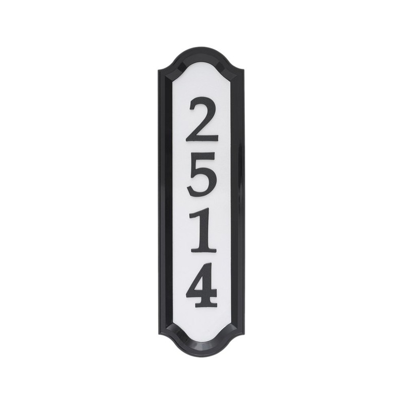 Whitehall Products Nite Bright Address Sign, 16" x 4.5", Black