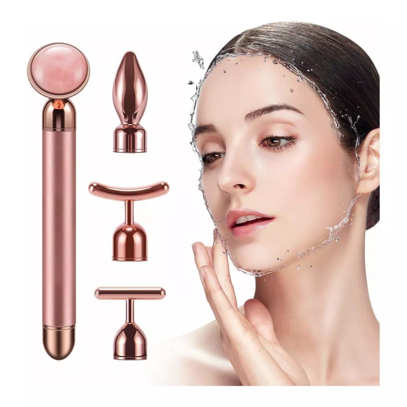 Dangshan 4-en-1 Beauty Bar 24k De Oro Pulso Massager De