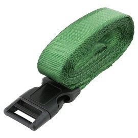 E-Value PT-252(OG) One-touch Load Fastening Belt, Buckle Type, Length 6.6 ft (2 m), Width 1.0 inches (25 mm), Olive Green