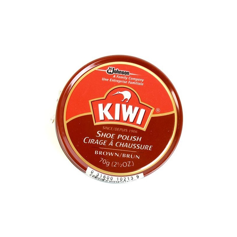 Kiwi Wax Shoe Polish, Giant Size 2.5 oz, Brown