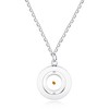 通用 Christian Faith Gift Plain Blank Circle Round Pendant Necklace