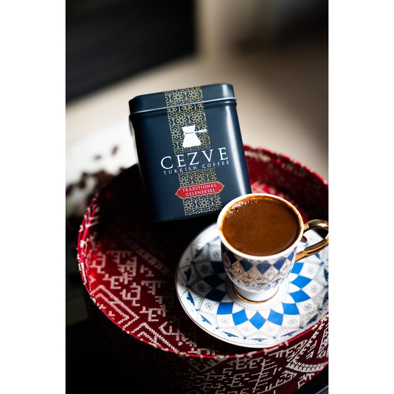 Cezve Turkish Coffee, 100% Arabica, Traditional/Geleneksel Flavor, Ground Coffee, 3.5oz