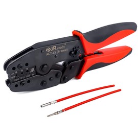 JRready Deutsch Crimper Connector Crimping Tool ACT-LY-16DT - Deutsch Open barrel Terminal Crimp Tool for DT Connector Stamped Contacts Size 16 OEM-Quality (14-18 AWG)