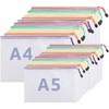 JMIATRY A4+A5 Zip Plastic Wallets, 40 Pcs Zip Lock Bags