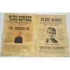 Set of 12 Reproduction Old West Wanted Reward Posters by