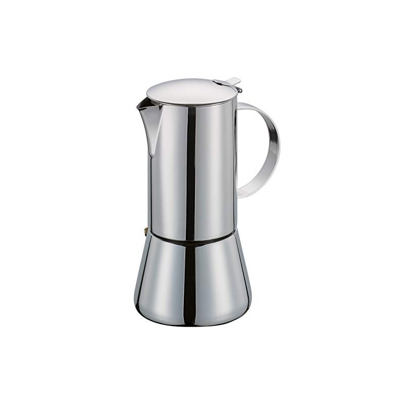 Cilio Aida Polished Stainless Steel Stovetop Espresso Maker - 2-Cup