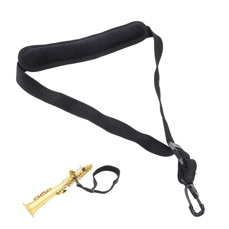 Saxophone Neck Strap Soft Adjustable Padded for Alto Tenor Soprano