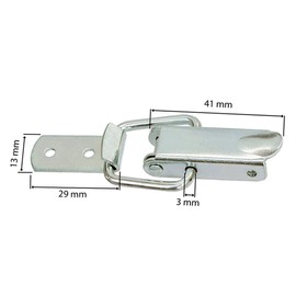 Crate Lock 49 x 27 x 3 with Side Hook Straight