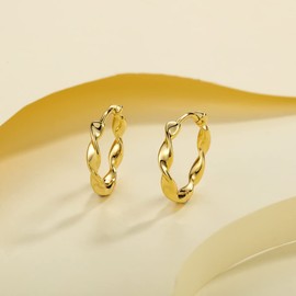 Hemp Rope Hoop Earrings for Women S925 Sterling Silver Earrings Post Multcolors Cubic Zirconia Trendy Minimalist Sleeper Hypoallergenic Earrings for Women Graduation Birthday Party Jewelry Gifts