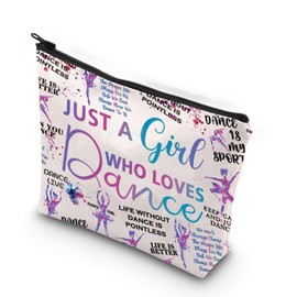 Dance is My Sport Cosmetic Makeup Bag Dance Lover Gifts Dance Teacher Thank You Gift for Girl Who Loves Dance Zipper Pouch (Loves Dance 1UK)
