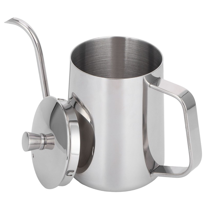 600ml Coffee Drip Kettle 304 Stainless Steel Slender Spout Thicken