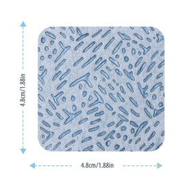 600 Stück Baumwoll-Gel, fusselfrei, Abschminktücher für Nagellackentferner, semi-permanent, Maniküre-Zubehör, Make-up-Entfernung für Aceton oder Reiniger, blau