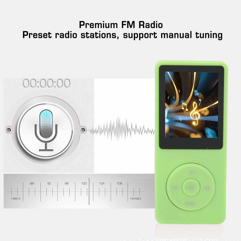MP3 MP4 Player 1.8in Screen 8GB Memory 64GB Expandable 30