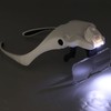 Headband Magnifier 4 LED Bright Lights 5 Detachable Optical Lenses