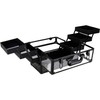 VP016 - Black Diamond Armored Acrylic 6-Tiers Accordion Trays Professional