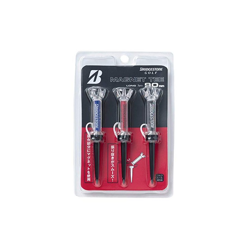 Bridgestone Golf Tee, Magnetic Tee, 3.3 inches (85 mm), Golf