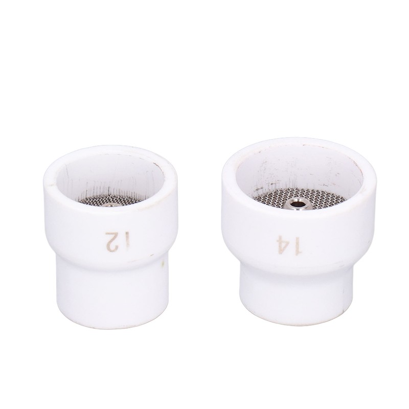 2Pcs TIG Welding Cup 12#/14# Ceramic Nozzle Accessory Set Kit
