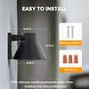 UME 2 Pack LED Outdoor Wall Light Fixtures, Dusk to