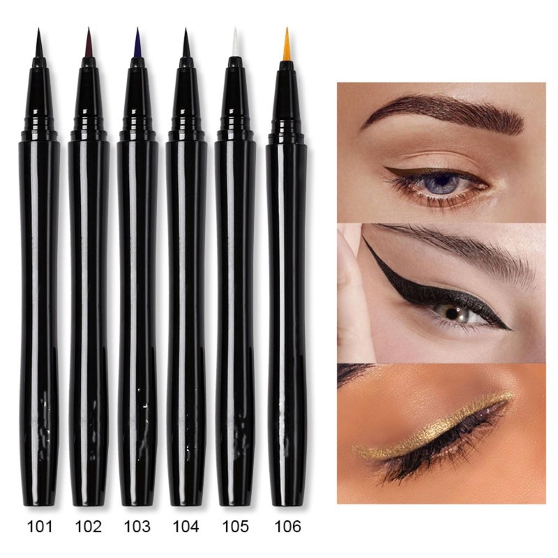Waterproof Liquid EyeLiner Smudge-Proof & Transfer-Resistant Ultra-Fine Eyeliner Pen Stay