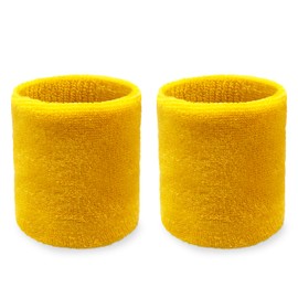 COUVER - Muñequera de algodón Macizo, Color Rizo (1 par), Lavanda, Una Talla