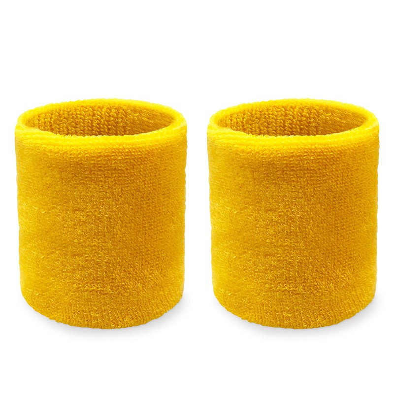 COUVER - Muñequera de algodón Macizo, Color Rizo (1 par),