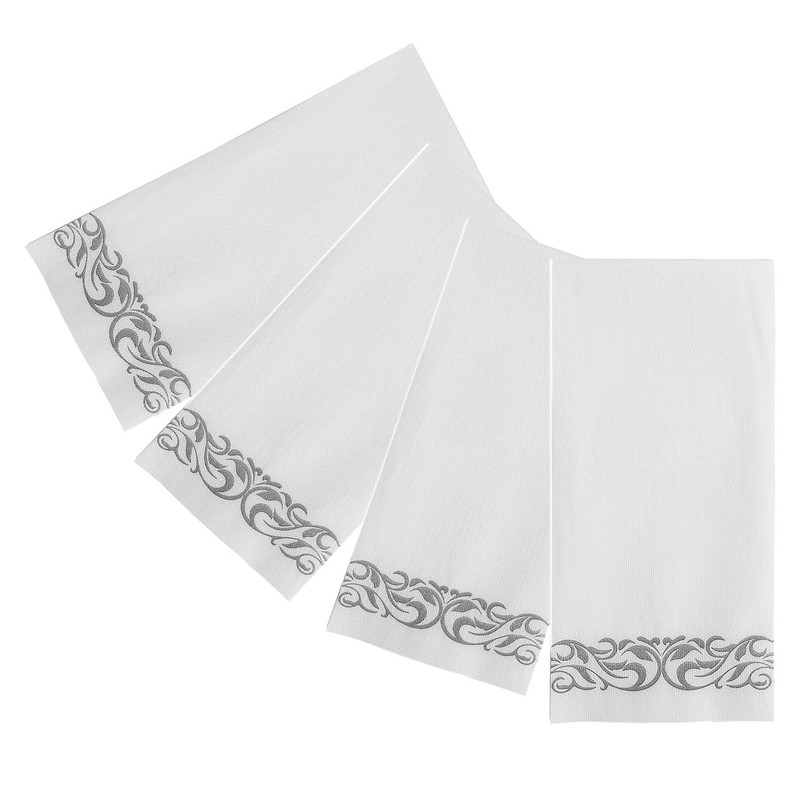 FOCUSLINE 200 Linen Feel Disposable Bathroom Napkins, Soft and Absorbent