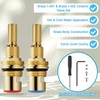 Brass 1-001 & Brass 1-002 Ceramic Valve Cartridge, Compatible with