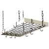 Rogar Rectangle Pot Rack with Grid in Classic White and Black