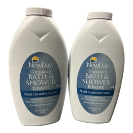 Health Smart BATH & SHOWER  Powder Talk Free ABSORBENT Body Powder 13 oz Pack Of 2